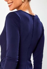 Vestido Longo Azul Marinho Buenos Aires
