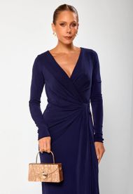 Vestido Longo Azul Marinho Buenos Aires