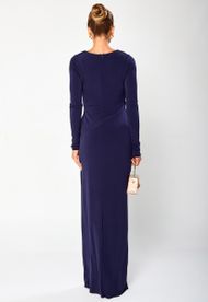 Vestido Longo Azul Marinho Buenos Aires