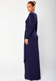 Vestido Longo Azul Marinho Buenos Aires