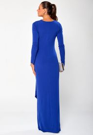 Vestido Longo Azul Bic Buenos Aires