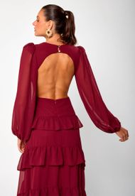 Vestido Longo Marsala Trancoso