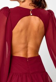 Vestido Longo Marsala Trancoso