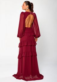 Vestido Longo Marsala Trancoso