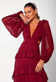 Vestido Longo Marsala Trancoso