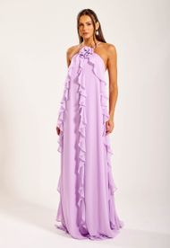 Vestido Longo Lilás Cala d'Or