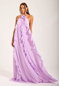 Vestido Longo Lilás Cala d'Or