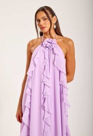 Vestido Longo Lilás Cala d'Or