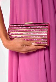 Clutch Perolada Rosa