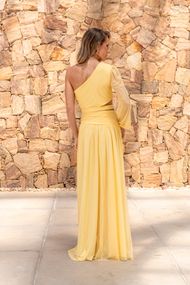Vestido Longo Amarelo Santa Tereza 