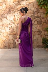Vestido Longo Roxo Suécia