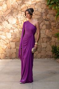 Vestido Longo Roxo Suécia