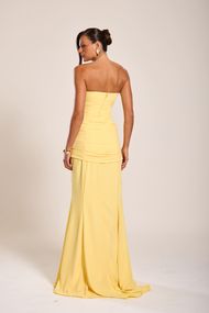 Vestido Longo Amarelo Marselha