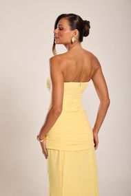 Vestido Longo Amarelo Marselha