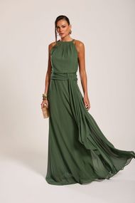 Vestido Longo Verde Oliva Sevilha 