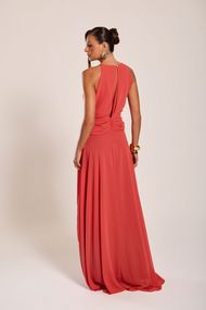 Vestido Longo Terracota Sevilha