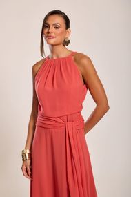 Vestido Longo Terracota Sevilha