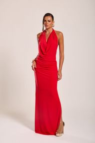 Vestido Longo Vermelho Taipe