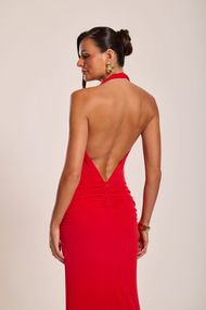 Vestido Longo Vermelho Taipe