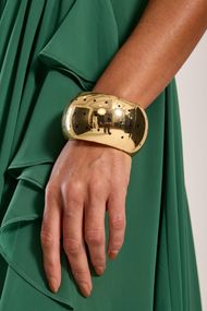 Bracelete Dourado Poá Lux
