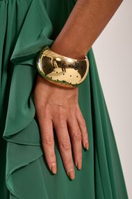 Bracelete Dourado Poá Lux