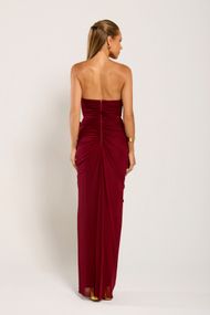 Vestido Longo Marsala Chianti