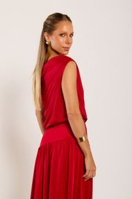Vestido Longo Vermelho Monte Carlo