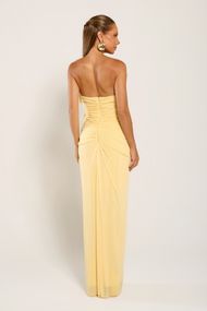 Vestido Longo Amarelo Manteiga Chianti