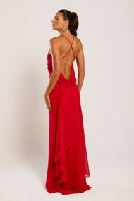 Vestido Longo Vermelho Corumbau