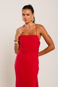 Vestido Longo Vermelho Corumbau