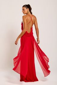 Vestido Longo Vermelho Corumbau
