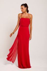 Vestido Longo Vermelho Corumbau