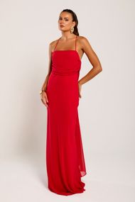Vestido Longo Vermelho Corumbau