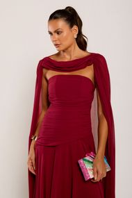 Vestido Longo Marsala Algarve
