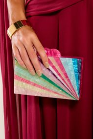 Clutch Pink Multicolors Analua