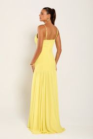 Vestido Longo Amarelo Palermo
