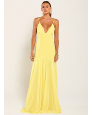 Vestido Longo Amarelo Palermo