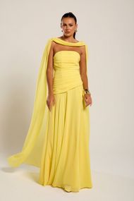 Vestido Longo Amarelo Algarve