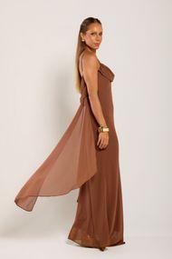 Vestido Longo Mocha Mousse Boipeba