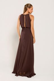 Vestido Longo Marrom Sevilha