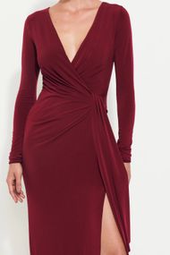 Vestido Longo Marsala Buenos Aires