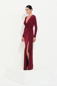 Vestido Longo Marsala Buenos Aires