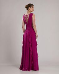 Vestido Longo Fúcsia Tahiti 