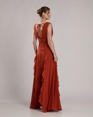 Vestido Longo Terracota Tahiti
