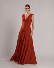 Vestido Longo Terracota Tahiti