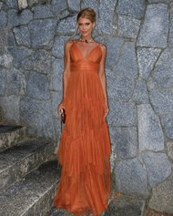 Vestido Longo Terracota San Martin  