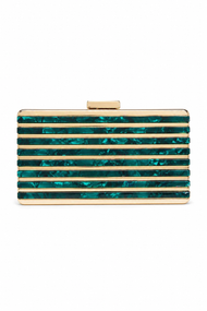 Clutch Perolada Verde Esmeralda
