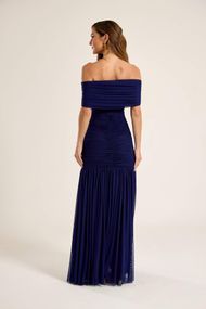 Vestido Longo Azul Marinho Marbella