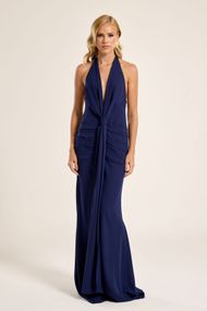 Vestido Longo Azul Marinho Bahia 