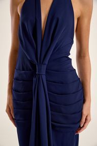 Vestido Longo Azul Marinho Bahia 